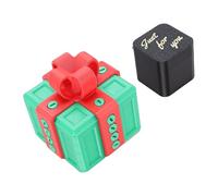 Brrnoo Coffret Cadeau Ennuyeux, Boîte de Puzzle, Boîte de Verrouillage à Vis avec clé à Vis pour Adultes, Cadeau de Farce, Bijoux, Stockage d'argent, Noël, Anniversaire (Rouge, Vert)