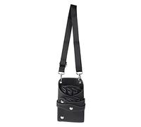 BRRNOO Coiffure Pochette Ciseaux Pochette Outils de Coiffeur Soft Cuir PU Cuir Détachable Ceinture de Taille pour Salon Animal de Compagnie Maquilleurs Artistes avec Sangle Réglable