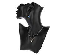 Brrnoo Collier Porte-Boucle d'oreille Mannequin tête Buste modèle de Support, Organisateur de Bijoux Support de Support pour Collier, Boucle d'oreille et Affichage de Bijoux, Affichage de Bijoux(1)