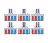 Brrnoo Connecteurs DE Fil DE Levier, Connecteur DE Fil électrique 6pcs 2 sur 8 DE d'épissage 8 Terminaux DE Bout à Bout DE CONECTENS DE CABLES ELÉCTRICOS POUR