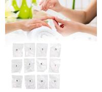 BRRNOO Conseils d'Ongles, Outils d'Ongles pour la Pratique de l'art des, Faux Faux, Patch pour la Pratique à la Main, 504 Pièces, Outil de Manucure Professionnel à Faire Soi-même (Transparent)