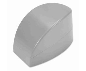 Brrnoo Contenant pour Ongles French Dip, Guide de French Manucure avec Base en éponge Antidérapante et Couvercle, pour Réalisation Facile de Motifs en Forme de Sourire (GRAY)