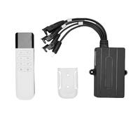 Brrnoo Contrôleur de canapé électrique 2,4 G, Boîtier de Commande d'ascenseur Inclinable Intelligent, Système de Commande de 1 à 3 Moteurs avec Télécommande, Kit de Remplacement de