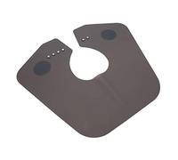 Brrnoo Coupe Collier, avec Design Pliable en Silicone Coiffeur de Châle Cape pour les Magasins et Salons Professionnels (BLACK)