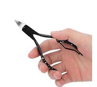 BRRNOO Coupe-Cuticules, Lame Incurvée en Acier Inoxydable pour Pédicure et Ongle incarné, avec Poignée Profilée Confortable pour un Retrait Facile des Cuticules