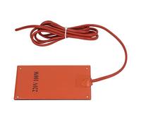 BRRNOO Coussin Chauffant en Caoutchouc de Silicone, Tapis Chauffant 90x150mm AC 220V pour Armoire électrique (100W)