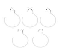 Brrnoo Crochet de Placard à Touche Doux et Non Glissant, Ouverture de Stockage à Grande, Adaptée à la Suspension et au Stockage des Objets Lourds, à un Cadre en Acier à Haute (WHITE)