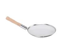 Brrnoo Cuillère de Skimmer à Mailles Fins, Cuillère Filtrante en Acier en Acier Inoxydable avec Poignée en Bois Ergonomique pour les Restaurants de Cuisine de Cuisine Pique-nique (30cm)