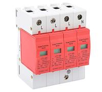 BRRNOO Dispositif de Protection de Maison 4P 30KA 65KA 385V Dispositif de Parafarme Basse Tension avec Coque D'alorsation de Flamme pour la Protection du Système électrique Contre Le