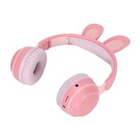 Brrnoo Écouteurs Ear 5 0 pour Enfants avec Lumières LED, Casque Pliable élégant pour l'apprentissage en Ligne, Les Voyages et Plus Encore (Pink)