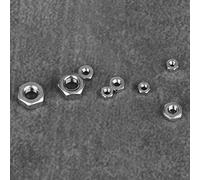 BRRNOO Écrous Hexagonaux en Acier Inoxydable M1/M1.2/.4/.6/M2/M2.5/M3, Ensemble de 140 Pièces pour L'industrie des Machines