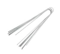 BRRNOO Enjeux Moulues, Enjambe U pour Paysage en Acier Moulu, épingles en U De Base Prêtes pour Le Jardin 50 PCS, Paysage TASS