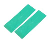 Brrnoo Ensemble de Cuillères à Mesurer Plates 3 en 1, Gain de Place, Outil de Cuisine Polygones 3 en 1 pour des Mesures Précises en Cuisine et en Pâtisserie (GREEN)