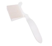 BRRNOO Ensemble de Guides de Tondeuse, Peigne de Mélange pour Estomper les Dents en Arc Triangulaire avec 3 Options de Longueur pour le Bricolage de Coupe de Cheveux à Domicile (Beige)
