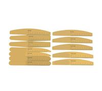 BRRNOO Ensemble de Limes à Ongles Professionnelles 12 Pièces 6 Types Double Grain Double Face Lavable Réutilisable avec Grain 80 100 180 240 pour Ongles en Gel Extensions Artificielles (12PCS)