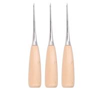 BRRNOO Ensemble de Poinçons Professionnels pour Bricolage du Cuir, 3 Pièces, Fabricants de Trous en Bois de Pin et en Acier pour l'artisanat du Cuir, du Bois et du Plastique