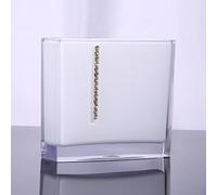 BRRNOO Ensemble de Salle de Bain de Luxe, Ensemble d'accessoires de Salle de Bain en Verre, d'accessoires de de en Acrylique 5 Pièces, Tasse de, Brosse à Dents, Porte-savon