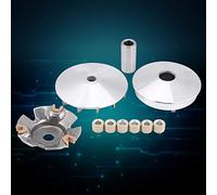 Brrnoo Ensemble d'embrayage de Moto, Ensemble de Variateur Métallique, Kit pour Scooter GY6 125 150 157QMJ, Installation Facile