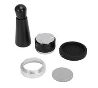 Brrnoo Ensemble D'outils de Distribution de Falsification du café, Kit D'accessoires de Machine à café avec Salibin à Double extrémité Silicone Puck Puck Dosing Rings for Home Barista (51MM)
