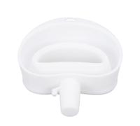 Brrnoo Entonnoir à Farine pour Batteur sur Socle en Silicone, Pliable, Facile à Verser, Fixation pour Mélangeur, qualité Alimentaire, Grand Diamètre, Anti-colmatage pour une Cuisson (WHITE)