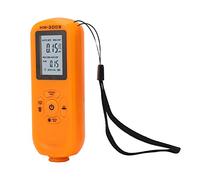 Brrnoo Épaisseur de Peinture Numérique avec Test et écran LCD, Mesureur Précis de la Profondeur de Revêtement pour Usage Industriel et Automobile (ORANGE)
