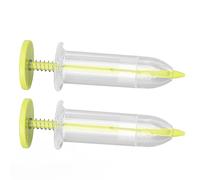 Brrnoo Épandeur de Semences, Distributeur de Semences à Main Réglable 2PCS 3,9x1,3x1,3 Pouce de Jardin Flexible pour Séparer Les Diverses Graines Uniformément (Yellow)