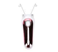 Brrnoo Épilateur électrique Kit de Filetage du Visage Machine D'épilation à Sourcils avec Lumière LED Rechargeable par USB pour les Zones Sensibles des Femmes (PINK)