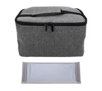 Brrnoo Étui de Voyage pour Mixeur à Main, Sac de Rangement Portable rembourré en Mousse avec Doublure et Poignée en Papier D'aluminium, Compatible avec les Mixeurs à Main 5 Vitess