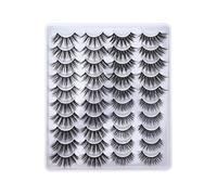 Brrnoo Faux Cils Semi-manuels, Aspect Naturel 6D pour un Usage Quotidien
