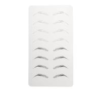 Brrnoo Feuille de Formation pour Sourcils Larges sans Encre, Pratique du | Planche D'entraînement Réutilisable des Deux Côtés en Silicone, 10,43 X 5,71 Pouces, pour Tatoueur et Débutants