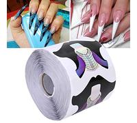 Brrnoo Formes D'extension D'ongles Holographiques Arc-en-ciel, Guides en Gel Acrylique en Forme de Poisson, Papier épais Autocollant, Imperméable et Anti-poussière, Forte Tenue pour Salon (300