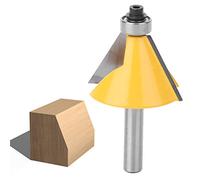 BRRNOO Fraise à Chanfrein, Mèches de Toupie avec Roulement, Fraise à Bois, Tige de 8 Mm, Chanfrein, Bordure Biseautée, Mèche de Toupie pour Couper et Couper (30°)