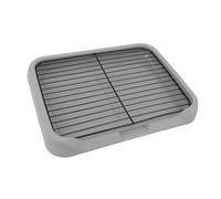 Brrnoo Grand Plateau D'entraînement pour Animaux de Compagnie de 29,92 "x24,4 avec Grille, Conception Robuste pour Les Petits et Moyens Chiens, sans Odor, Nettoyage Facile, Litière de