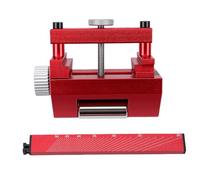 BRRNOO Guide D'affûtage en Alliage D'aluminium, Gabarit D'affûtage de Travail du Bois à Réglage D'angle Polyvalent pour Affûter les Ciseaux, les Lames D'avion, les Outils de Sculpture (rouge)