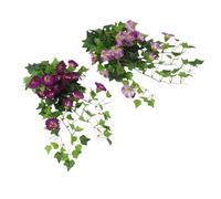 Brrnoo Guirlande de Fleurs de Gloire du Matin Artificielles, Liane (Deep