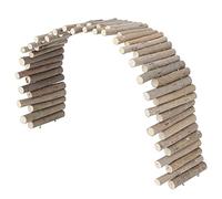 Brrnoo Hamster Bridge, Hamster échelle Petits Animaux Accessoires de Cage en Bois Clôture en Bois Pont Pont de Grimpe pour Nain (30cm Style de clôture)