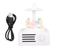 Brrnoo Haut-Parleur Bluetooth Rotatif, Décor de Cheval avec Son Stéréo 360, Batterie 1500mAh pour Utilisation Intérieure et Extérieure