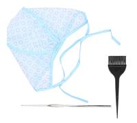 BRRNOO Highlight Cap, Highlights Gorro Para Hacer Rayitos En El Cabello Est livré avec un Pinceau à Teinture, un Crochet et un Crochet. Ensemble de Capuchons de Surbrillance réutilisables.