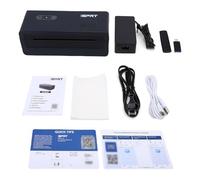 Brrnoo Imprimante D'étiquettes Thermique Haute Vitesse, Vitesse d'impression de 4 Pouces/s, Résolution de 203 Dpi, connectivité BT et USB, Prend en Charge Une Largeur de Papier de 40 Mm (Prise UE