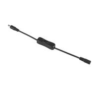 Brrnoo Interrupteur à Fil pour Bande LED - Commande Marche/Arrêt Simple, Compatible Bandes Lumineuses, Lampes de Table et Plus - Lot de 5 Pièces avec Connecteurs (Noir)