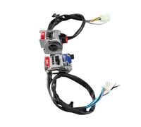 Brrnoo Interrupteur de Signal de Virage à Moto, Commutateur de Commande de Guidon 12V DC 1 Paire Universel pour la Plupart des Motos avec un Guidon de 22 Mm (WHITE)
