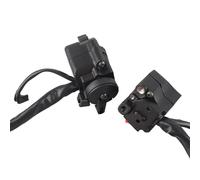 Brrnoo Interrupteur de Signal de Virage à Moto, Commutateur de Commande de Guidon 12V DC 1 Paire Universel pour la Plupart des Motos avec un Guidon de 22 Mm (BLACK)