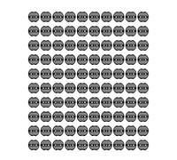 Brrnoo Joint de Jardin, Joint de Jardin avec Conception de 2 Trous 2,6 Pouces de Diamètre Paysage en Plastique de la Barrière de Mauvaise Herbe (100PCS)