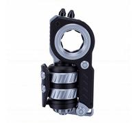 BRRNOO Jouet Composite Slider Fidget 3 en 1, Anneau à Cliquet Push-Pull avec Pendentifs de Lanière et 3 Retours Sensoriels pour Les Déplacements au Bureau et en Plein Air (Argent Noir)