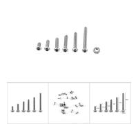 BRRNOO Kit d'assortiment de Vis à Métaux, Kit d'assortiment de Vis Métriques Hexagonales avec 150 et 100 écrous à Douille Hexagonale M2 Boulon avec écrous Hexagonaux Largement Utilisés à la Maison