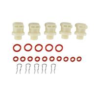 Brrnoo Kit de Connecteur de Machine à café G1/8, Filetage Externe, Remplacement en Plastique Résistant à la Chaleur avec Anneaux en Silicone pour la Réparation de la Cafetière