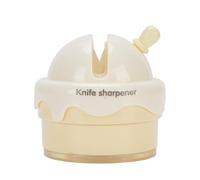 Brrnoo Kit de Couteaux de Cuisine avec Accessoire d'Aiguisage Ensemble de Couteaux de Précision pour la Préparation Alimentaire Crème