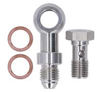 Brrnoo Kit de de Turbocompresseur de Remplacement pour Boulon Banjo D'alimentation D'huile pour Moteur EVO 1-10 4G63T 4B11T, Alliage D'acier Robuste, Haute fiabilité, Longue Durée de
