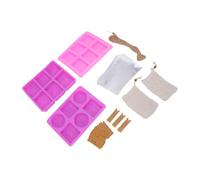 BRRNOO Kit de Fabrication de Savon Silicone 3 Moules Feuilles Tropicales | Moule à Savon, Silicone Flexible, Processus à Froid, Fondre et Verser, Formules de Sel, Usage Sous la Douche, 48 Sachets et