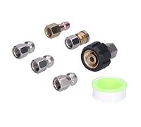 Brrnoo Kit de Jet d'égout avec Tuyau de Vidange Premium de 10m, avec Connecteur Rapide, Accessoires de Buse Haute Pression pour Nettoyeurs Haute Pression